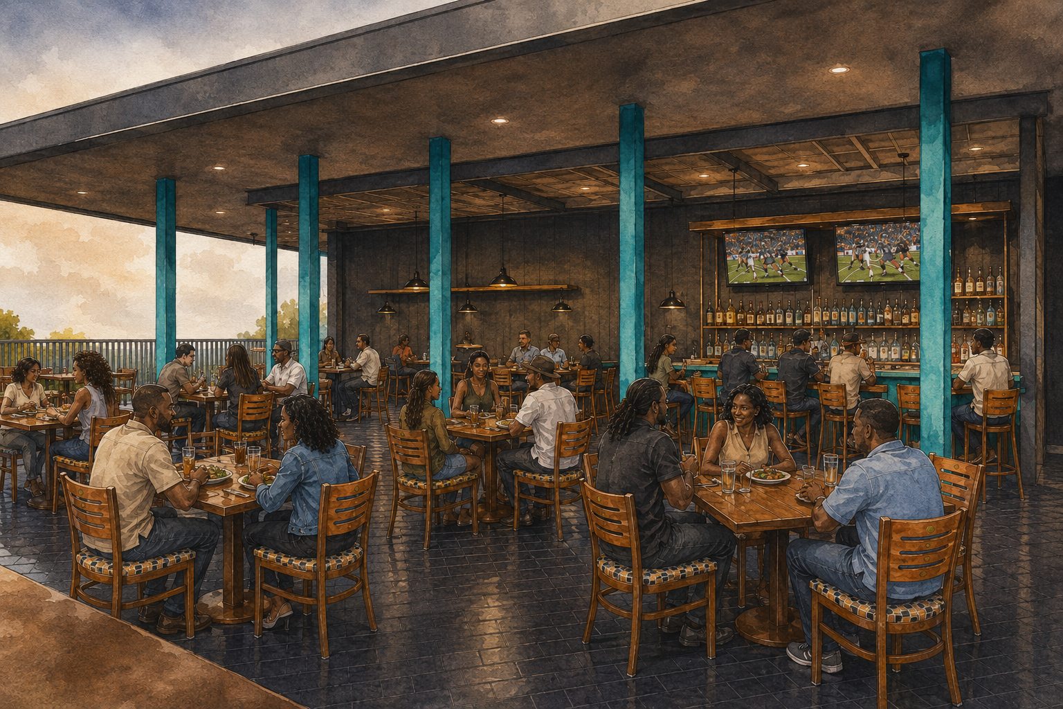 Covered Bar and Grill